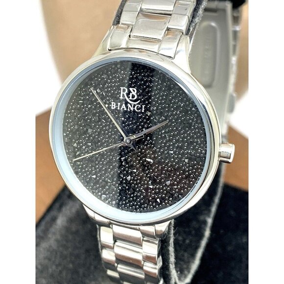 Roberto Bianci Womens Watch RB0248 Black Dial Quartz Silver Stainless Steel 32mm